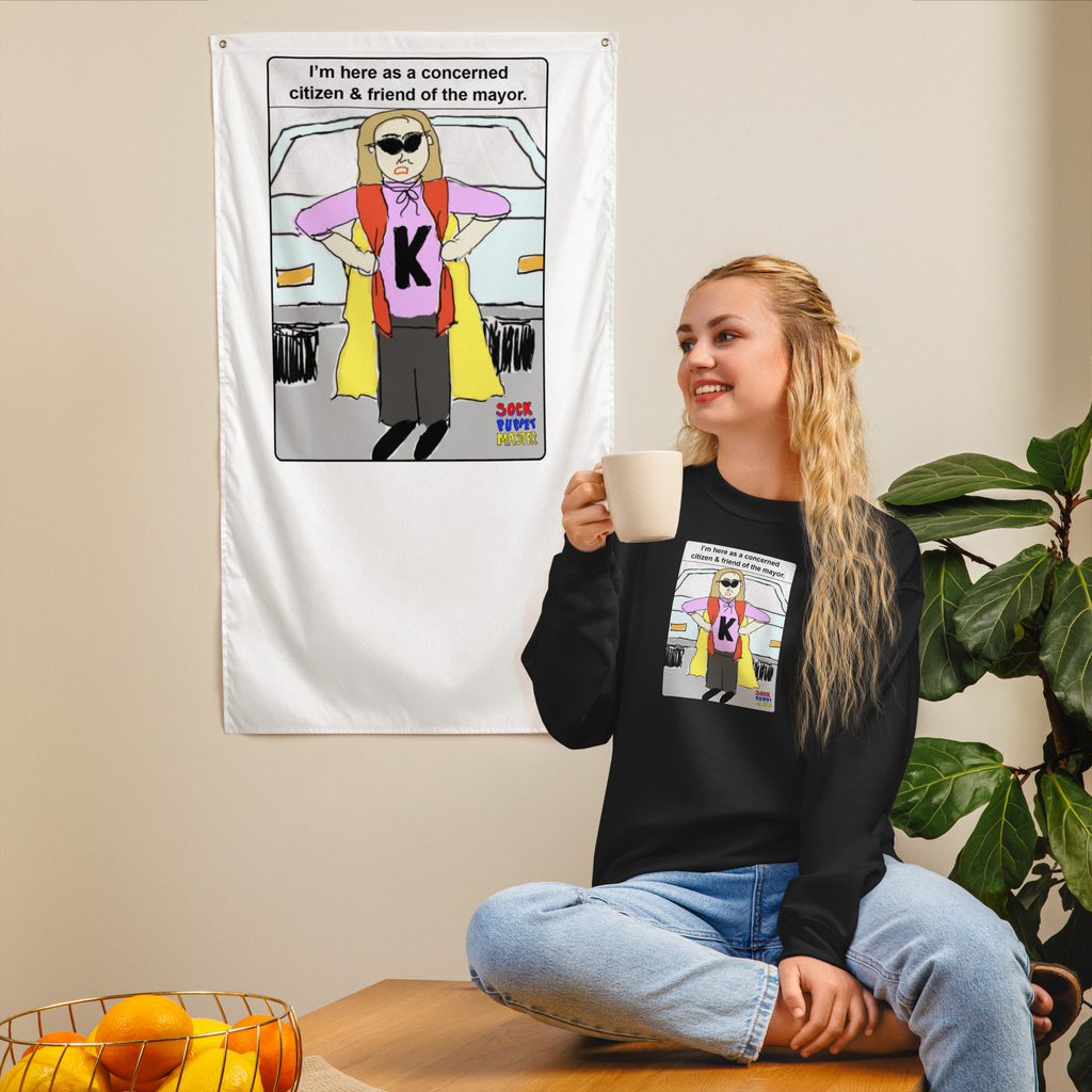 Sock Puppet Master Concerned Karen Sweatshirt