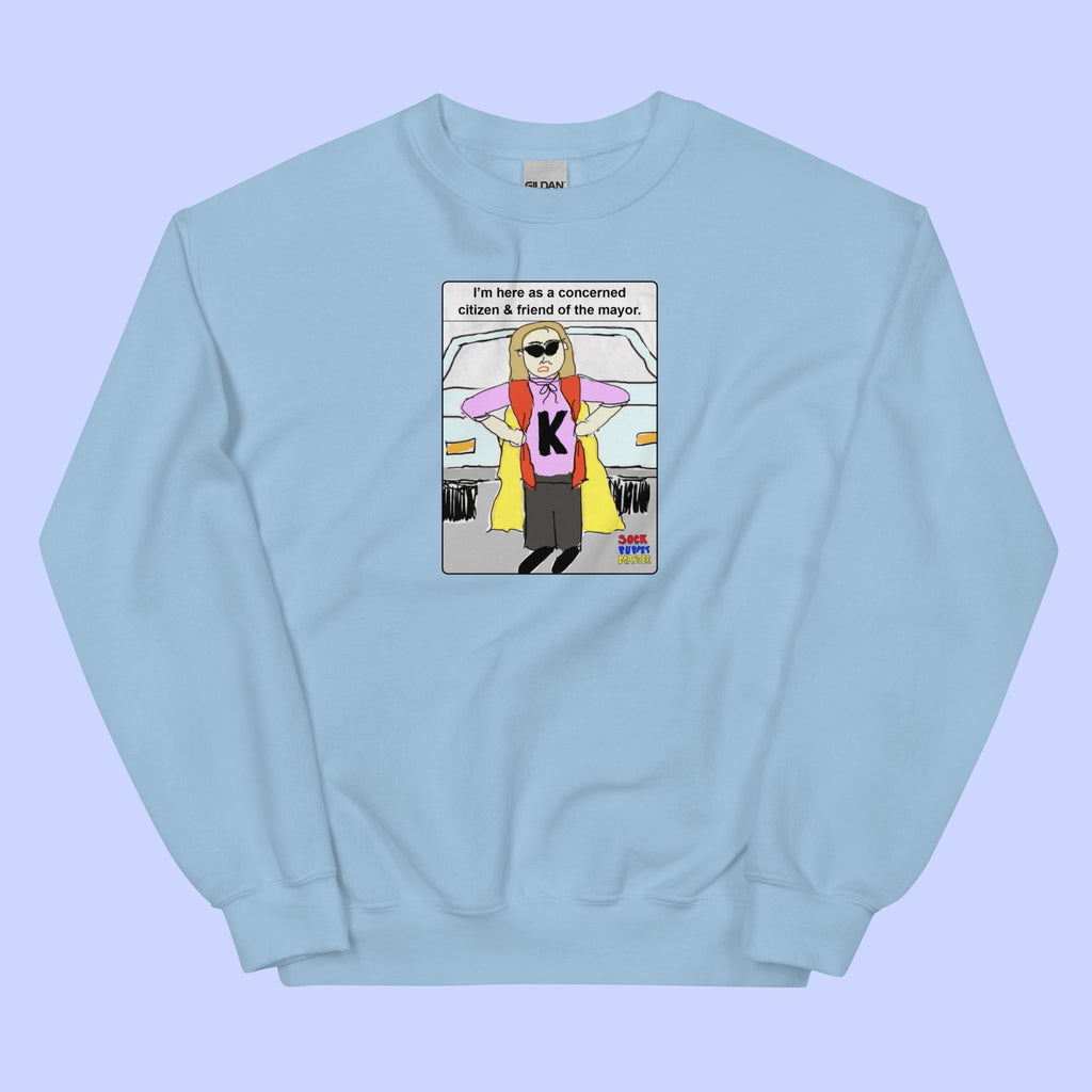Sock Puppet Master Concerned Karen Sweatshirt