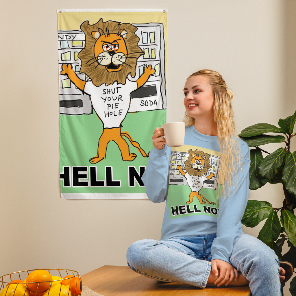 Sock Puppet Master "Hell No" Lion Sweatshirt