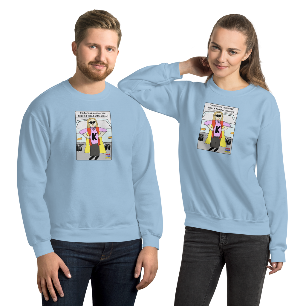 Sock Puppet Master Concerned Karen Sweatshirt