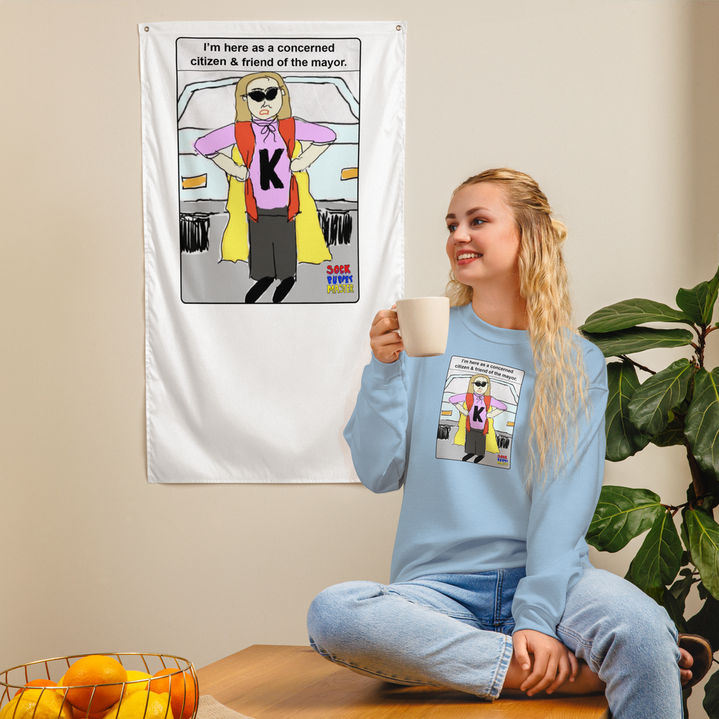 Sock Puppet Master Concerned Karen Sweatshirt