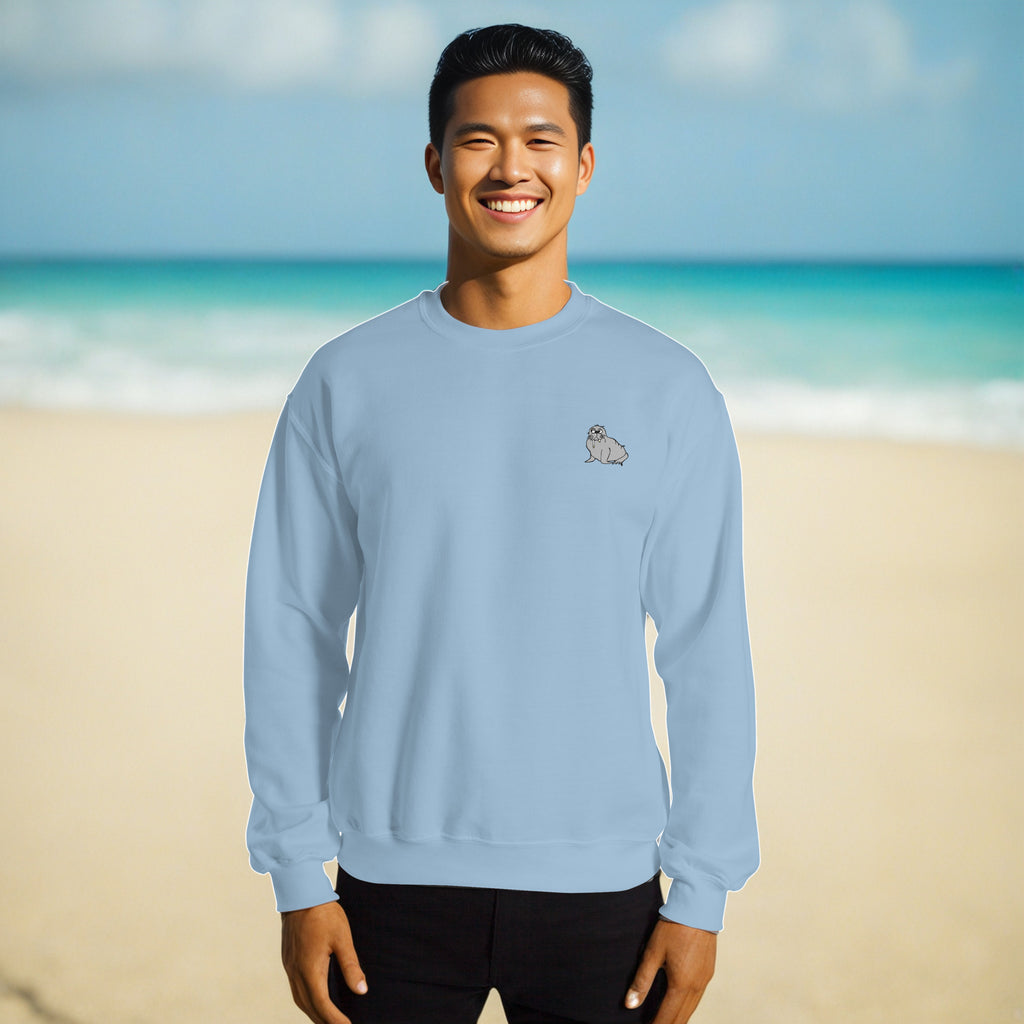 Sock Puppet Master Grumpy Walrus Logo Sweatshirt