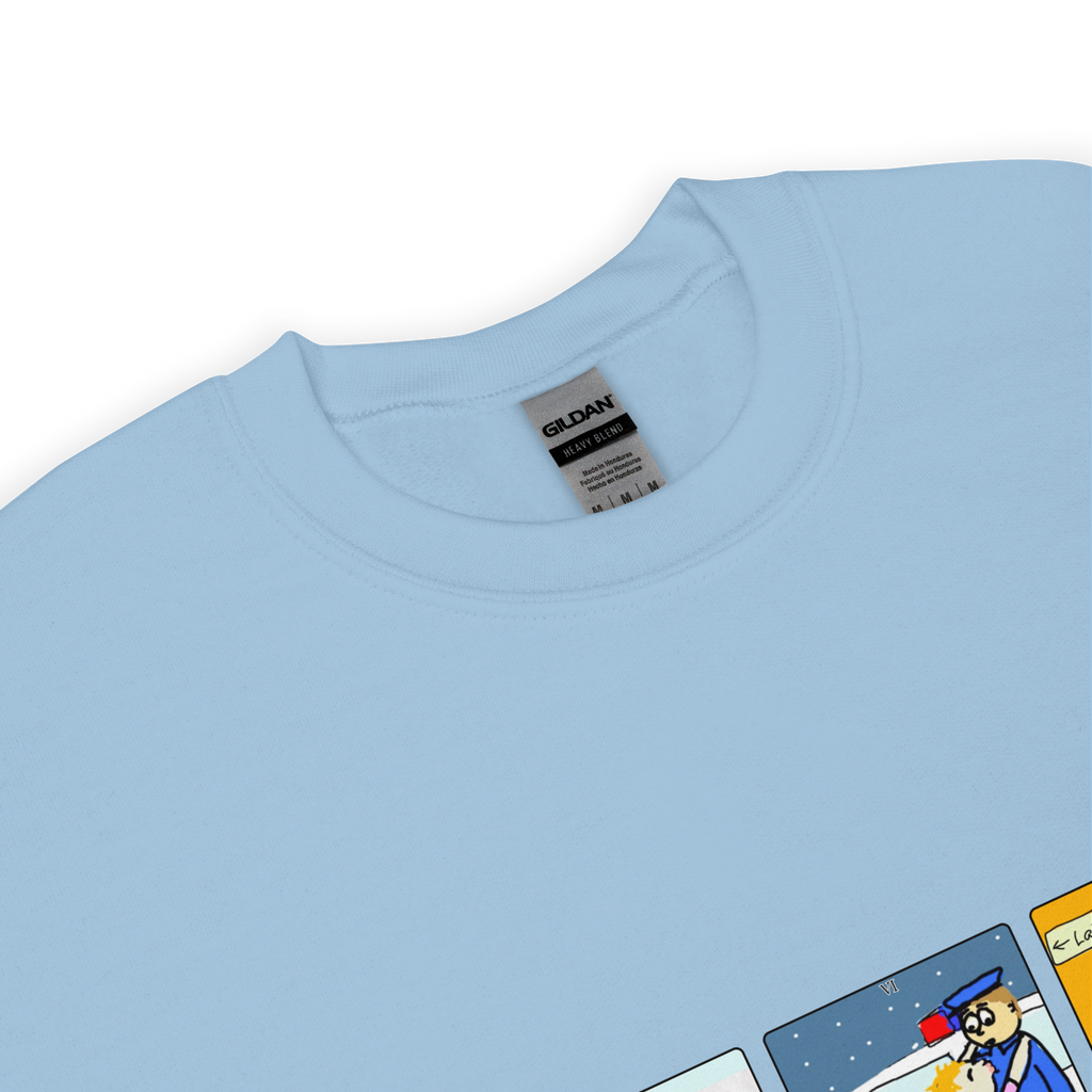 Sock Puppet Master Judgement, The Lovers & The Devil Tarot Sweatshirt