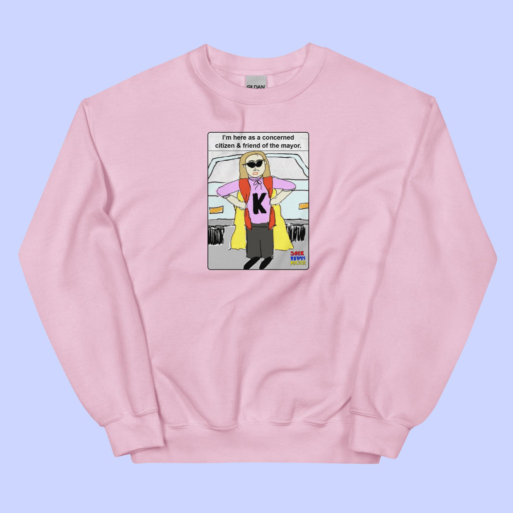 Sock Puppet Master Concerned Karen Sweatshirt