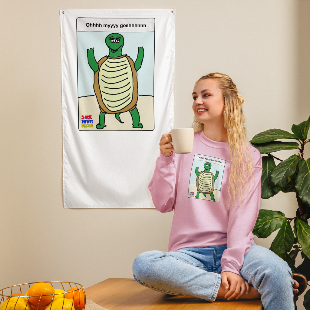 Sock Puppet Master OMG Turtle Sweatshirt