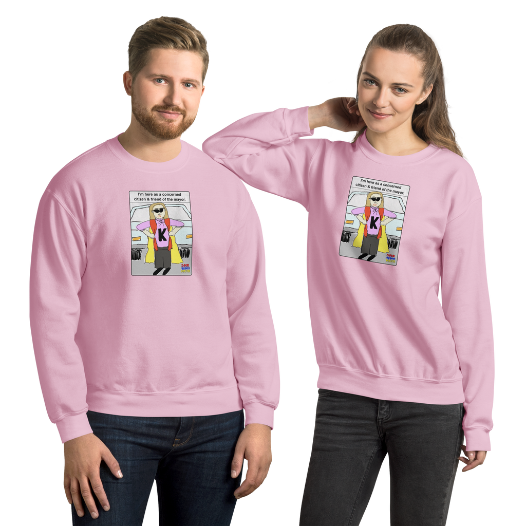 Sock Puppet Master Concerned Karen Sweatshirt