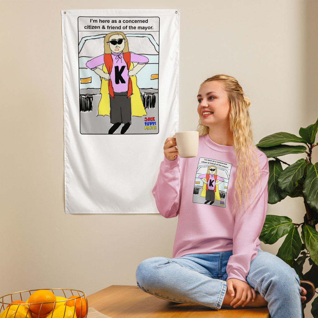 Sock Puppet Master Concerned Karen Sweatshirt