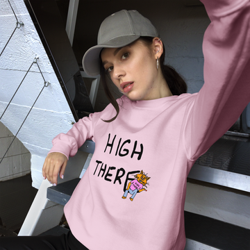 Sock Puppet Master "High There" Cat Unisex Sweatshirt