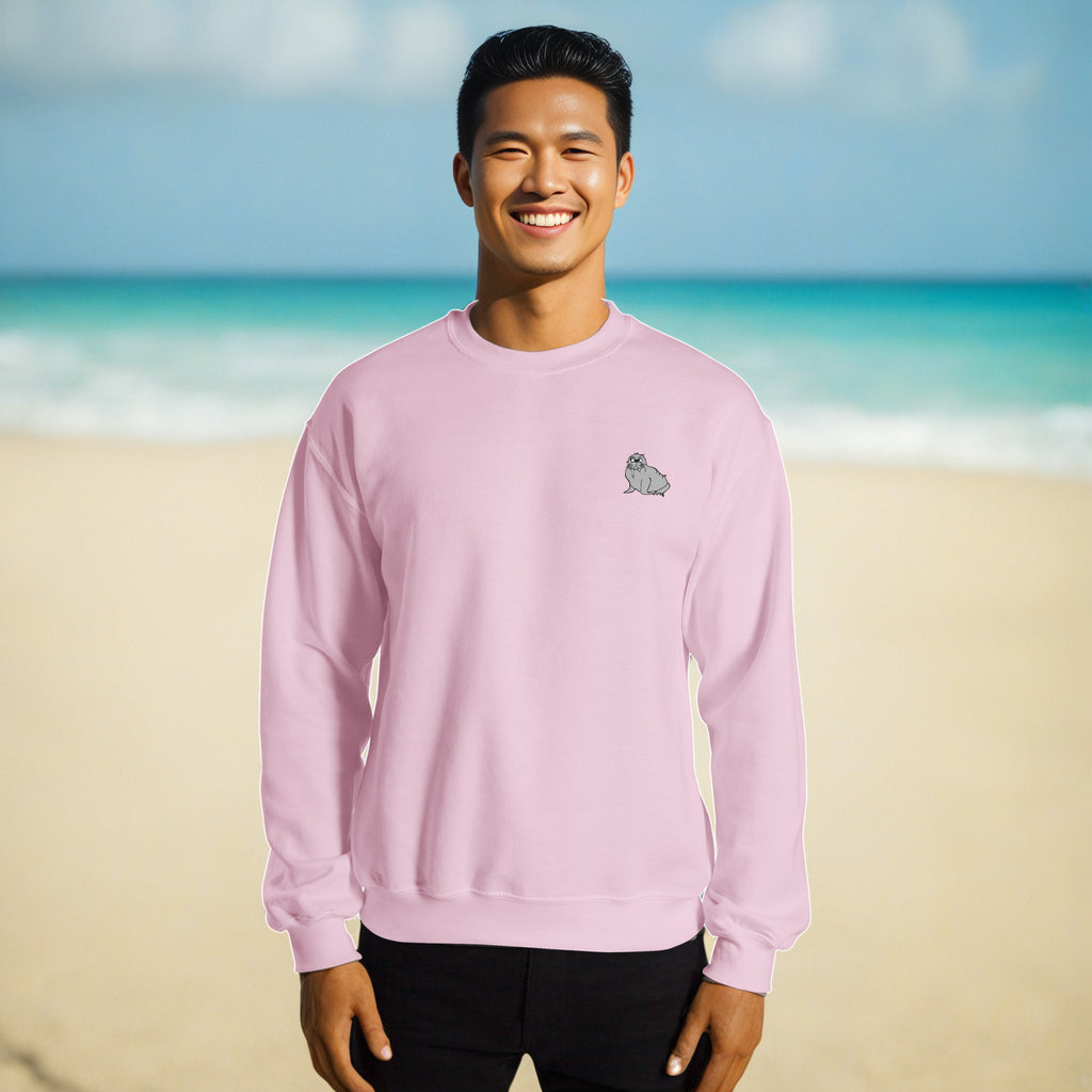 Sock Puppet Master Grumpy Walrus Logo Sweatshirt