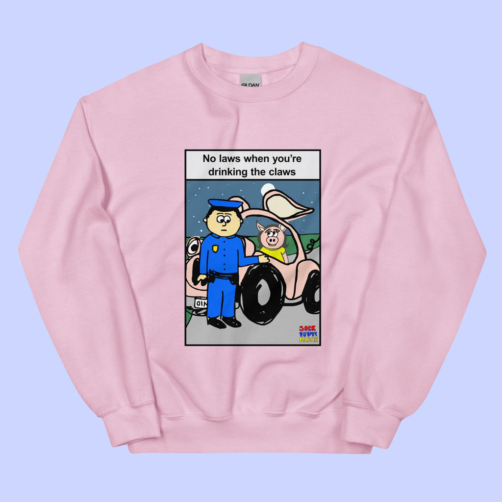 Sock Puppet Master "No Laws" Pig Sweatshirt