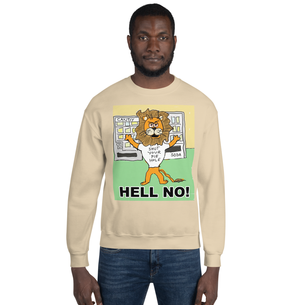 Sock Puppet Master "Hell No" Lion Sweatshirt
