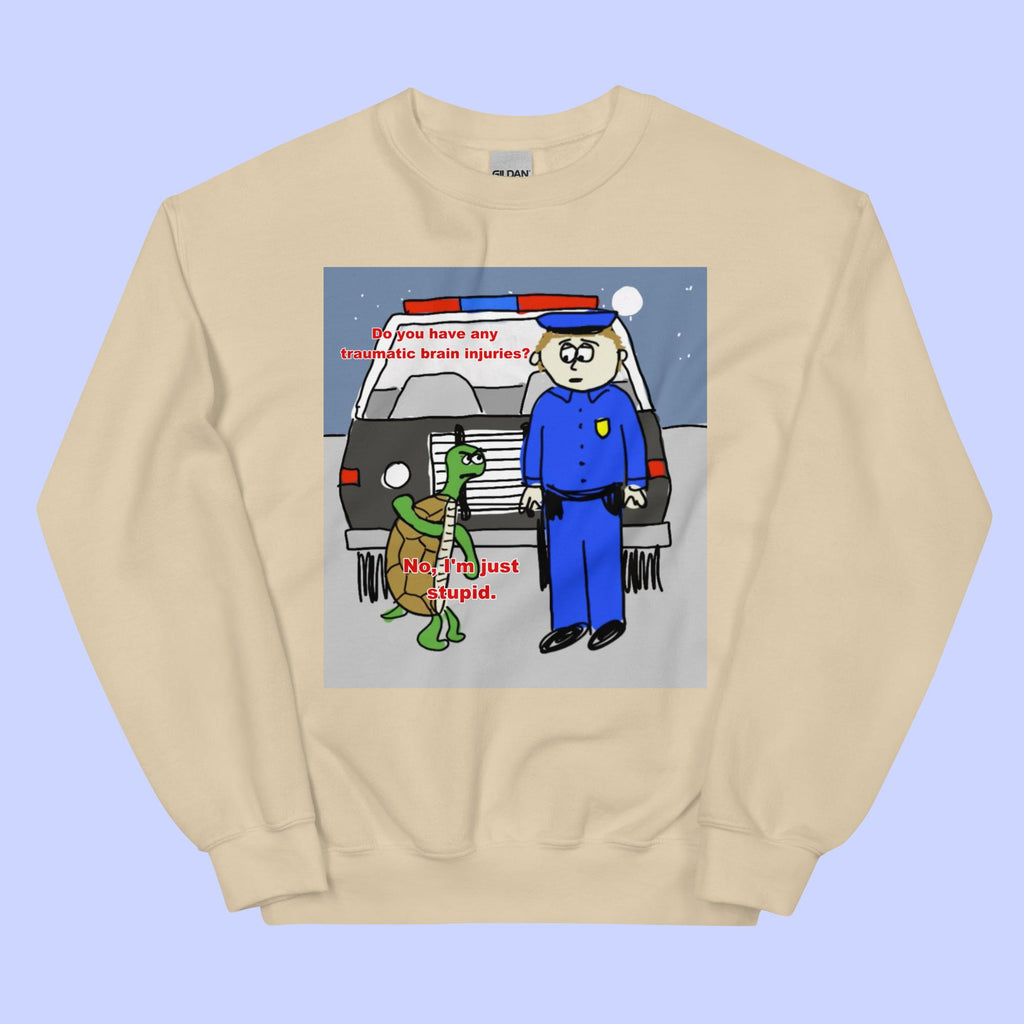 Sock Puppet Master "I'm Stupid" Turtle Sweatshirt - Sock Puppet Master, Inc