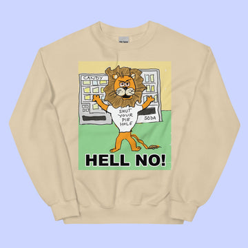 Sock Puppet Master "Hell No" Lion Sweatshirt