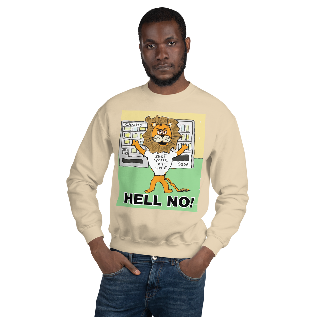 Sock Puppet Master "Hell No" Lion Sweatshirt