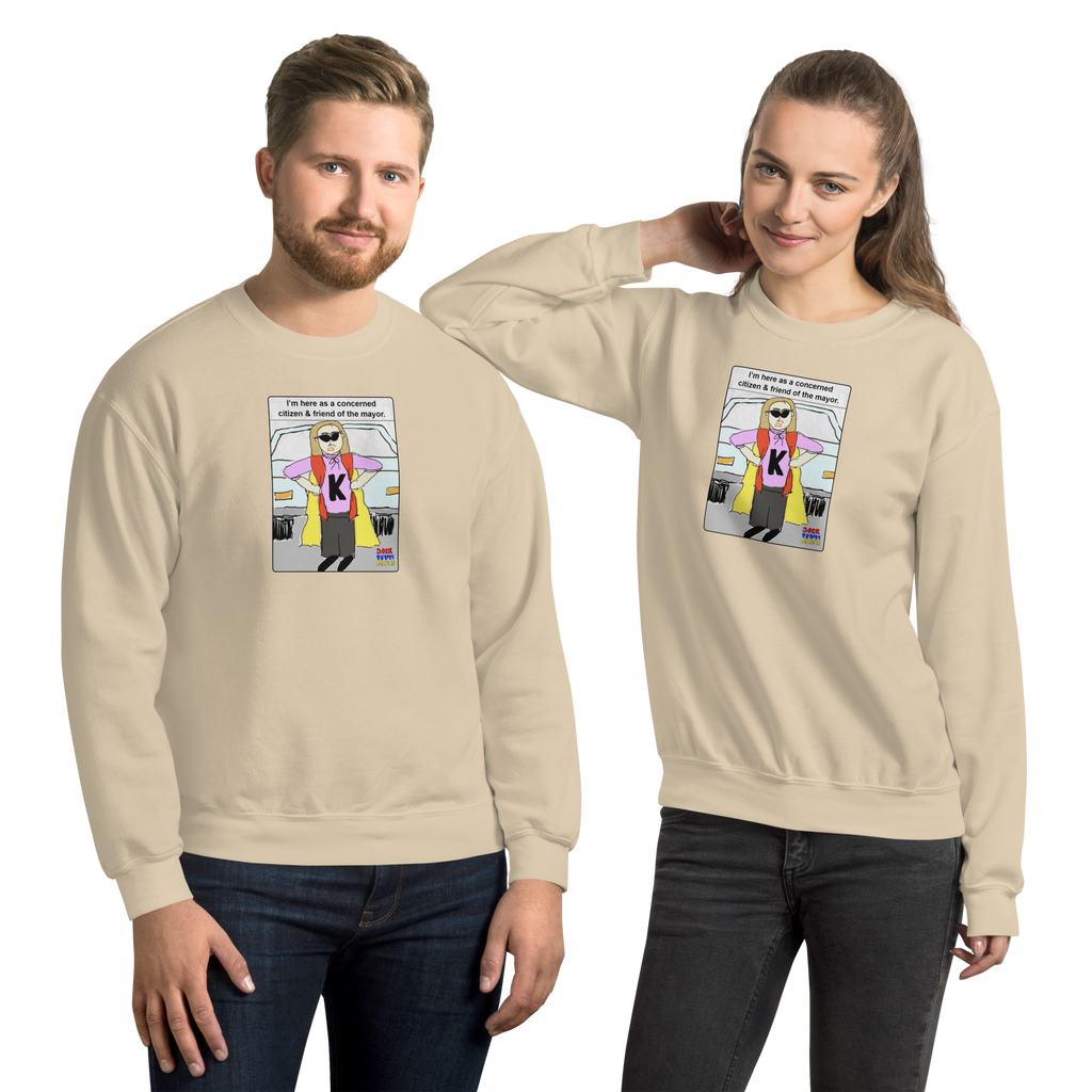 Sock Puppet Master Concerned Karen Sweatshirt