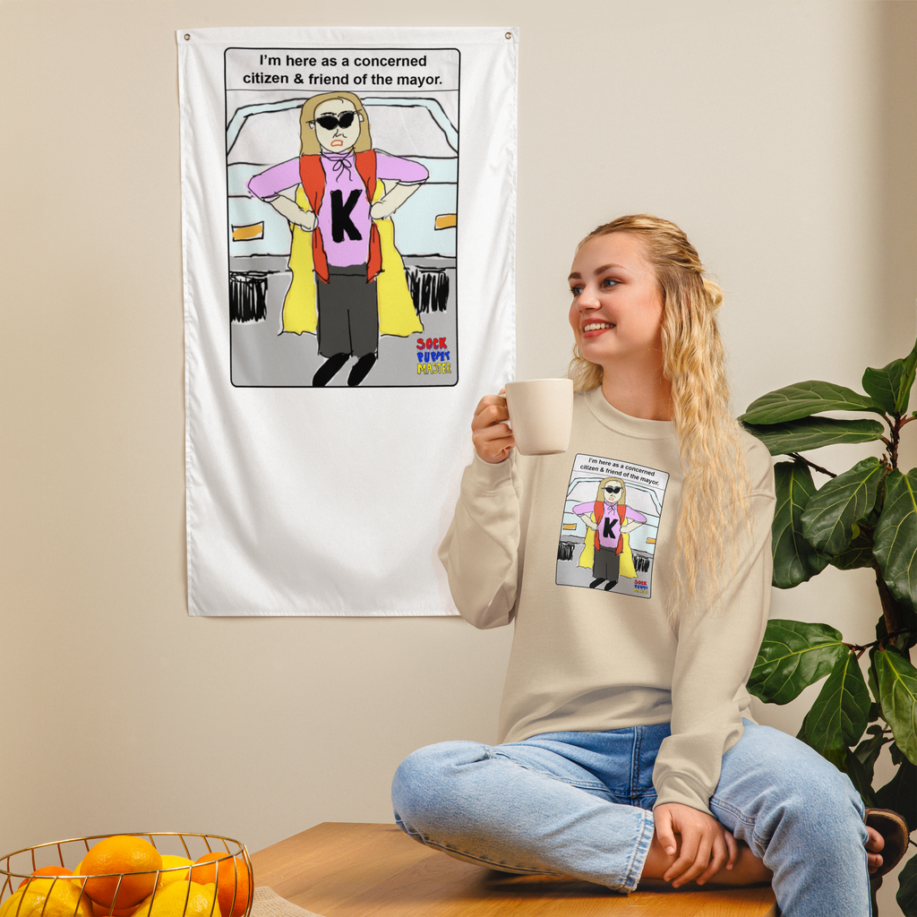 Sock Puppet Master Concerned Karen Sweatshirt