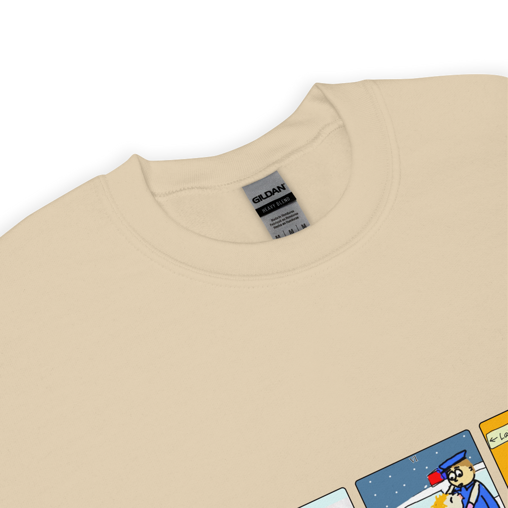 Sock Puppet Master Judgement, The Lovers & The Devil Tarot Sweatshirt