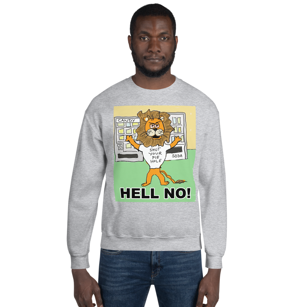Sock Puppet Master "Hell No" Lion Sweatshirt