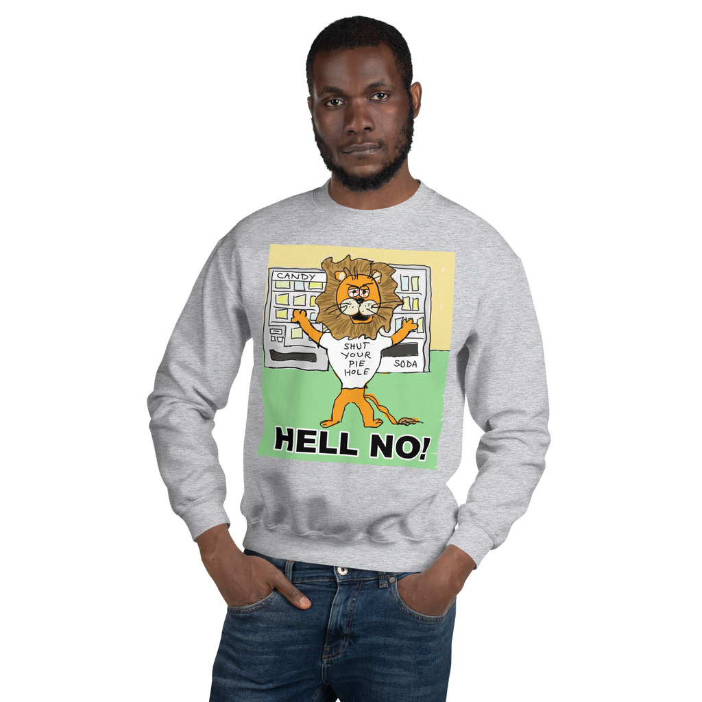 Sock Puppet Master "Hell No" Lion Sweatshirt