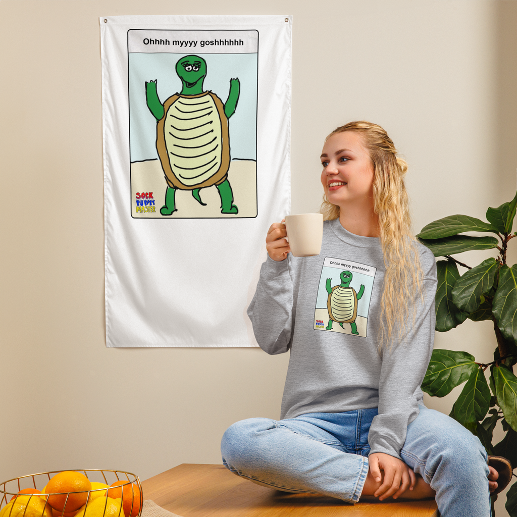 Sock Puppet Master OMG Turtle Sweatshirt
