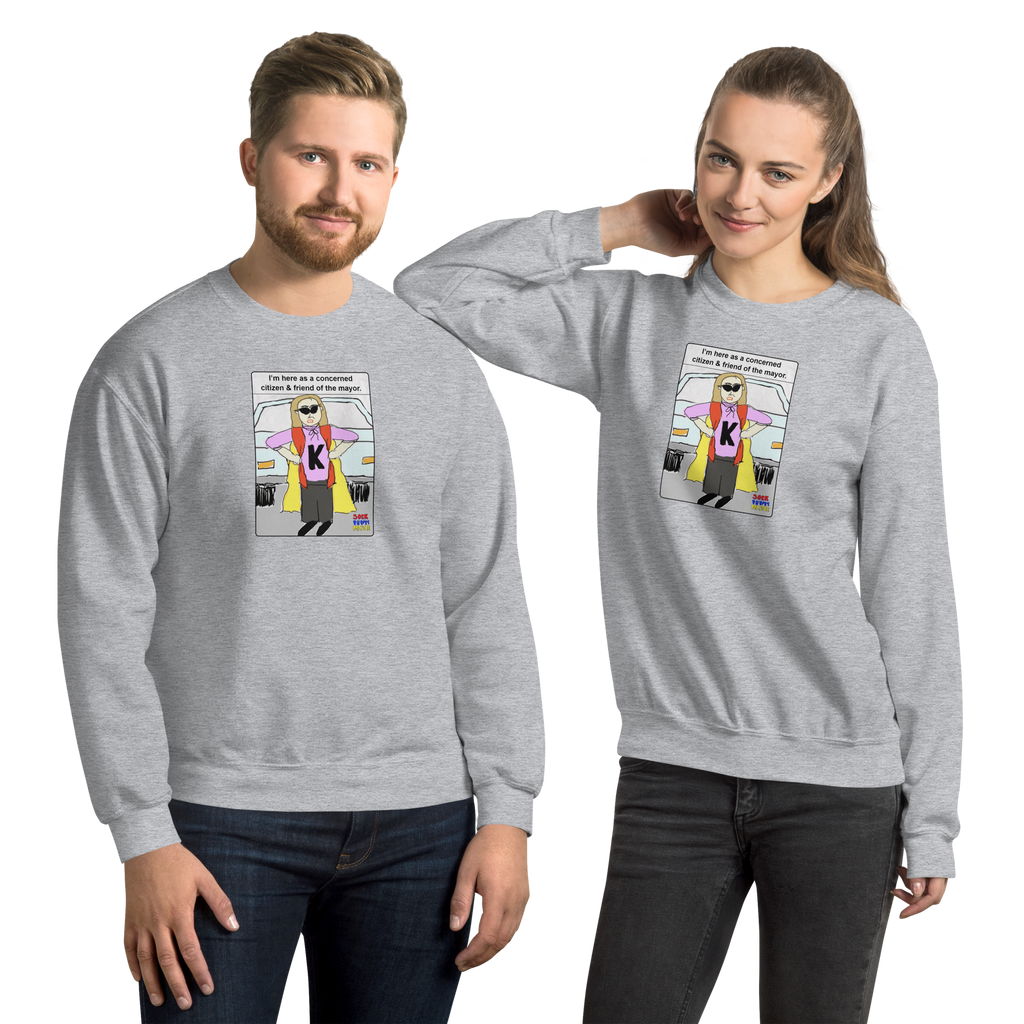 Sock Puppet Master Concerned Karen Sweatshirt