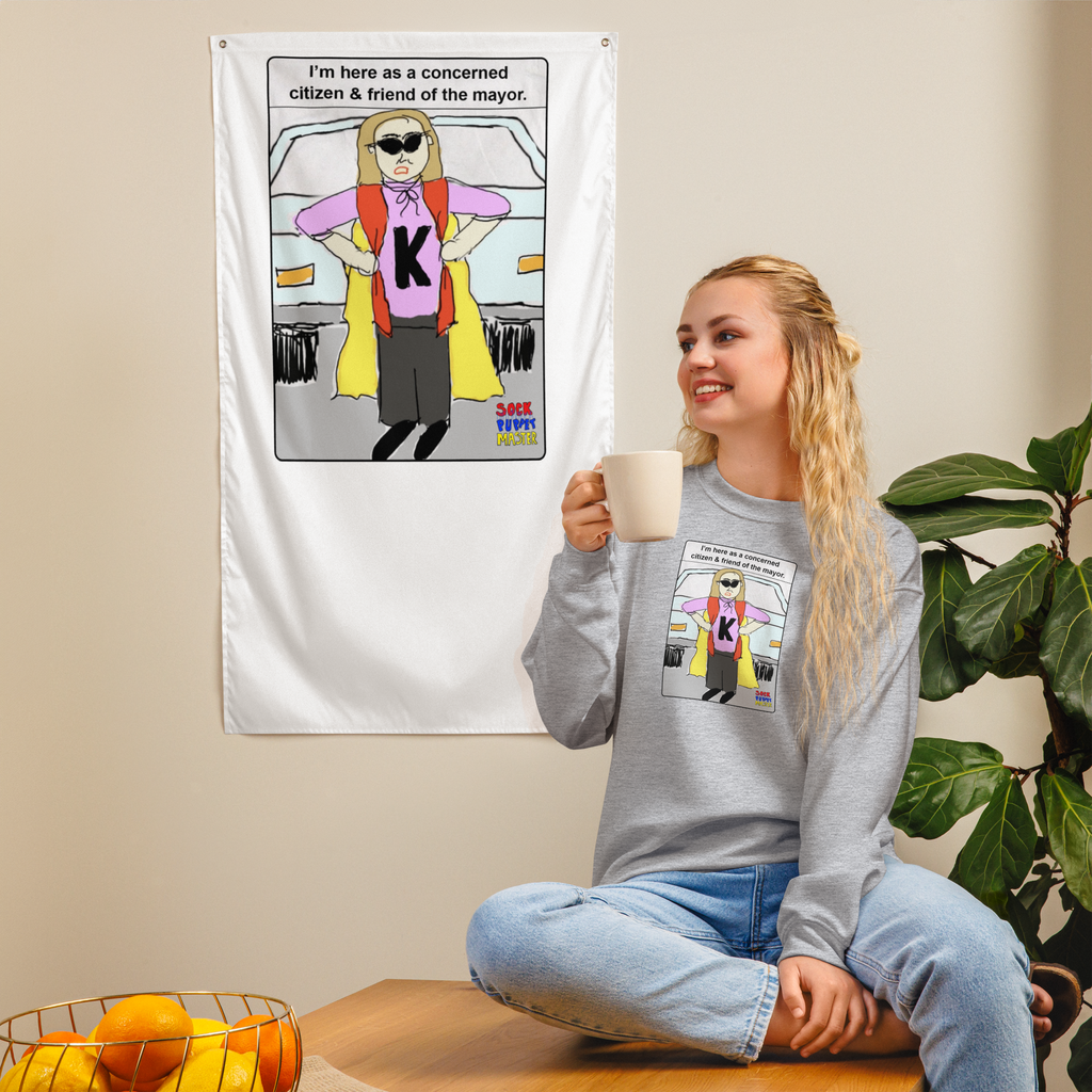Sock Puppet Master Concerned Karen Sweatshirt