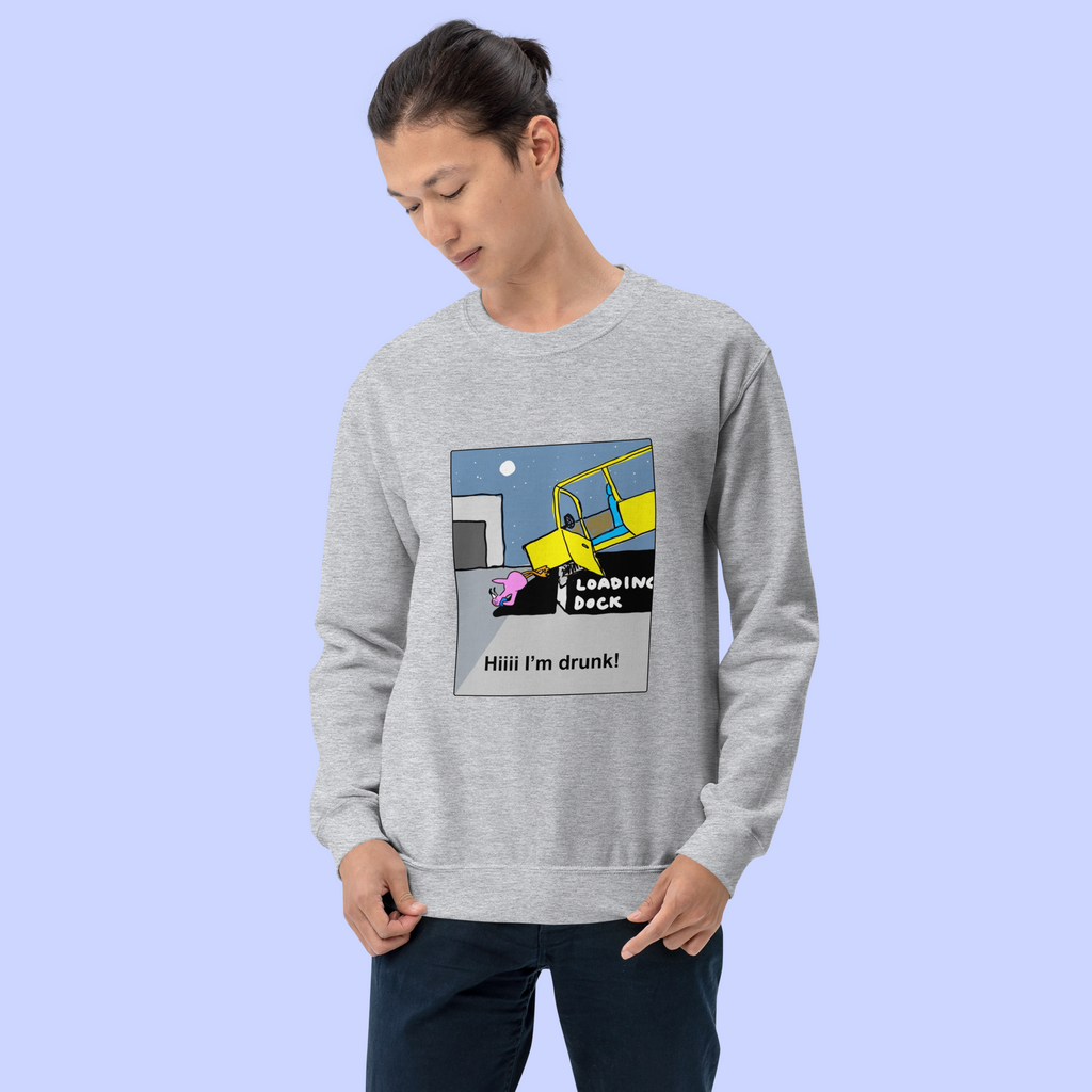 Sock Puppet Master Anxietous Flamingo Sweatshirt