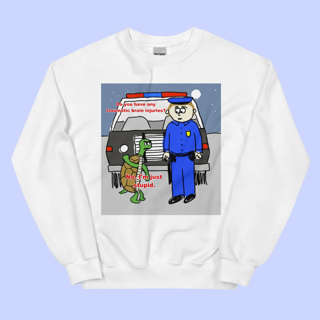 Sock Puppet Master "I'm Stupid" Turtle Sweatshirt - Sock Puppet Master, Inc