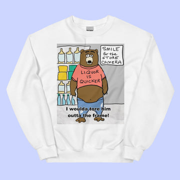 Sock Puppet Master Guzzley Bear Sweatshirt