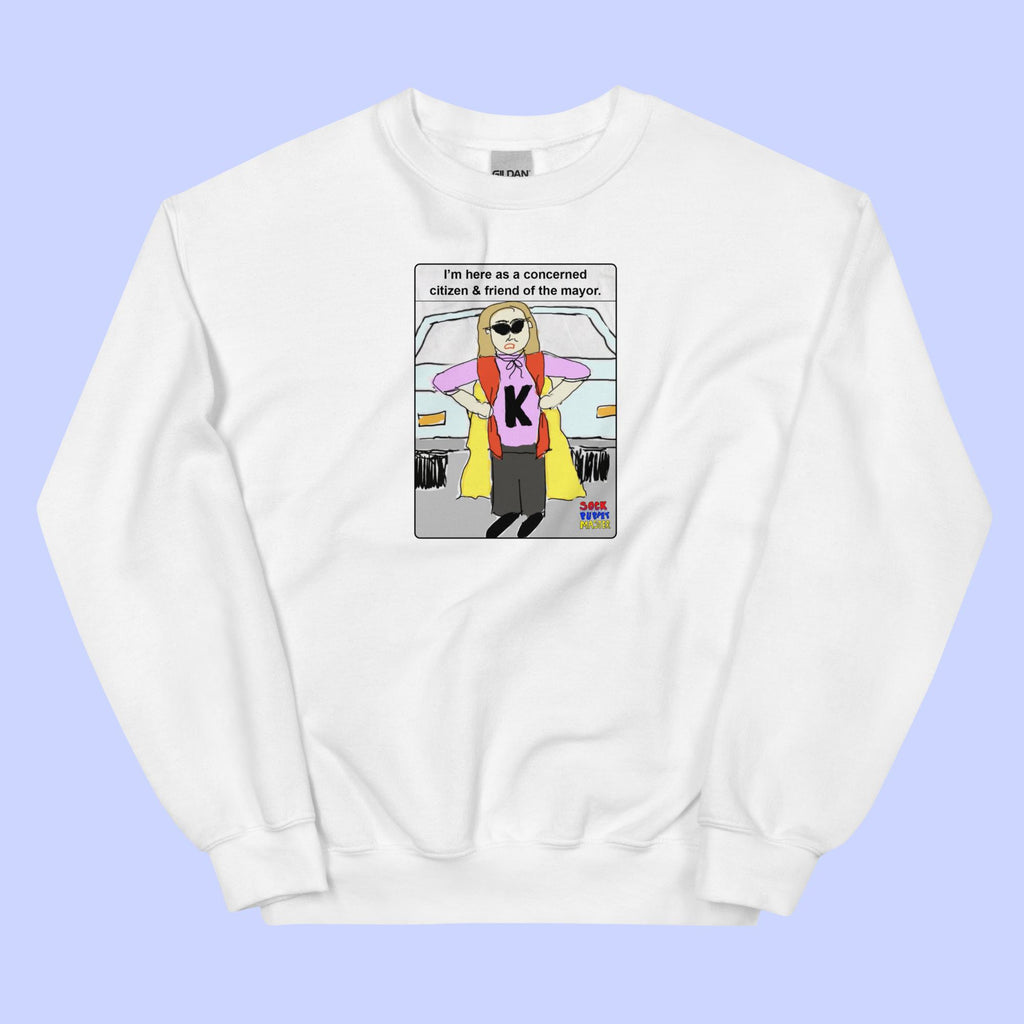 Sock Puppet Master Concerned Karen Sweatshirt