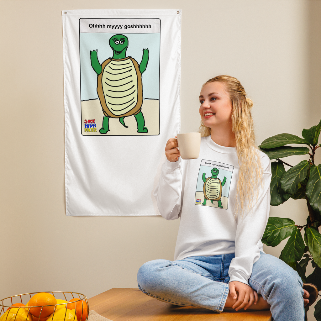Sock Puppet Master OMG Turtle Sweatshirt