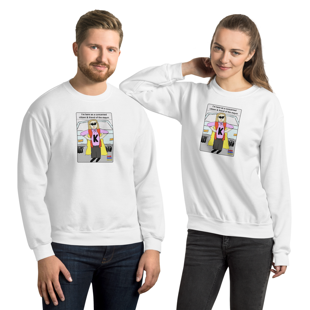 Sock Puppet Master Concerned Karen Sweatshirt