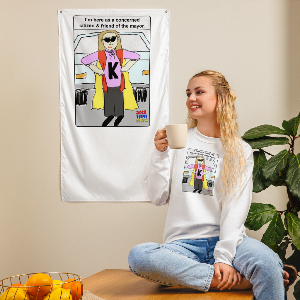Sock Puppet Master Concerned Karen Sweatshirt