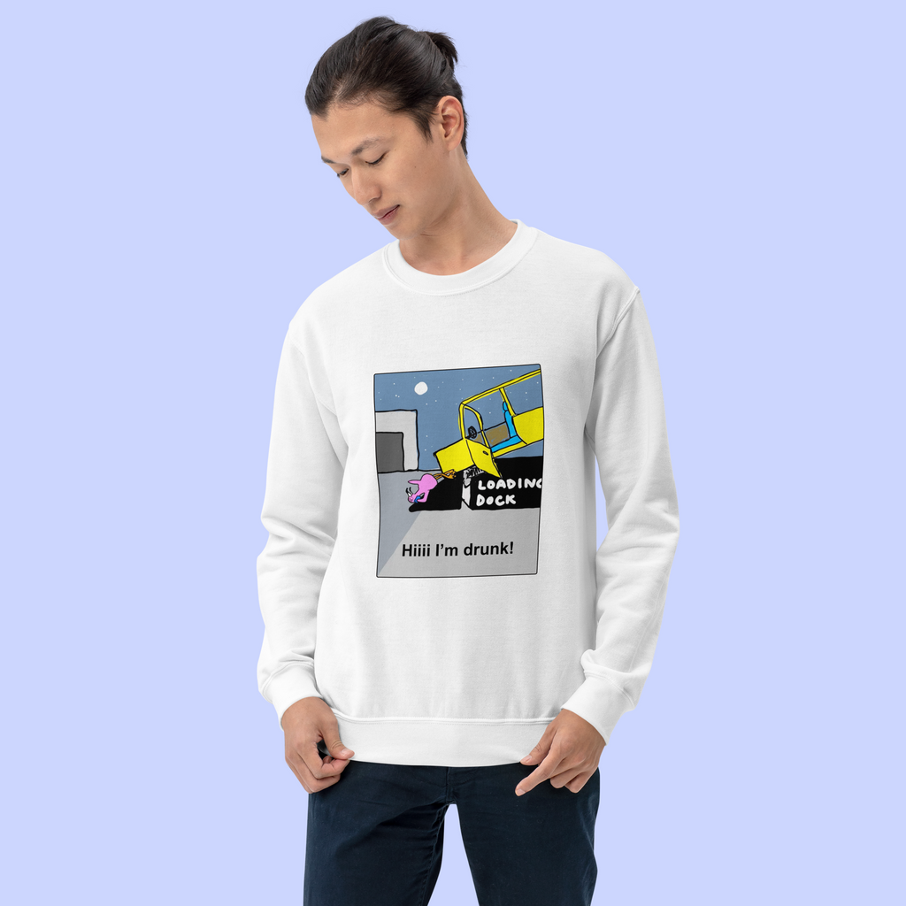 Sock Puppet Master Anxietous Flamingo Sweatshirt