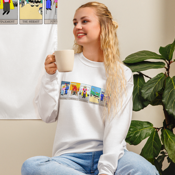 Sock Puppet Master 5-Card Tarot Spread Sweatshirt