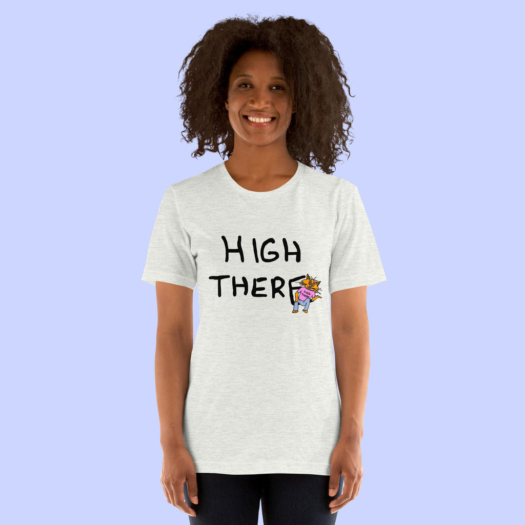 Sock Puppet Master "High There" Cat T-shirt