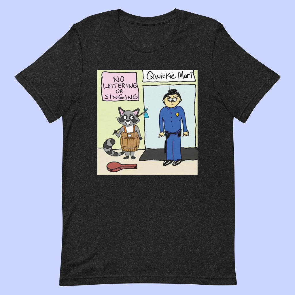 Sock Puppet Master Loitering Raccoon T-shirt