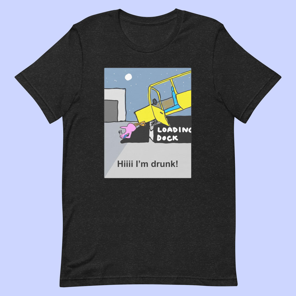 Sock Puppet Master "Hi I'm drunk" Flamingo T-shirt