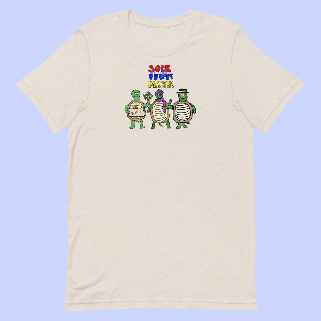 Sock Puppet Master Turtle Trio T-shirt