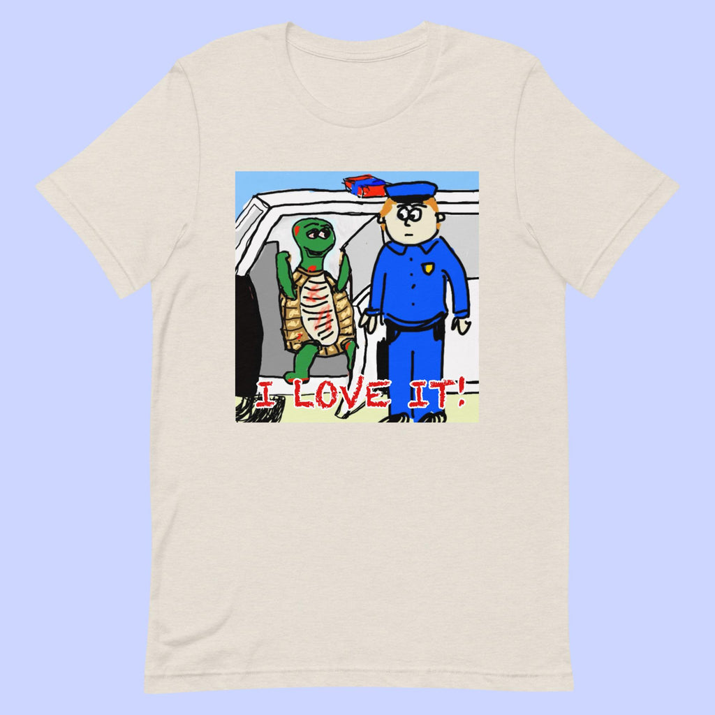 Sock Puppet Master "I love it" Turtle T-shirt