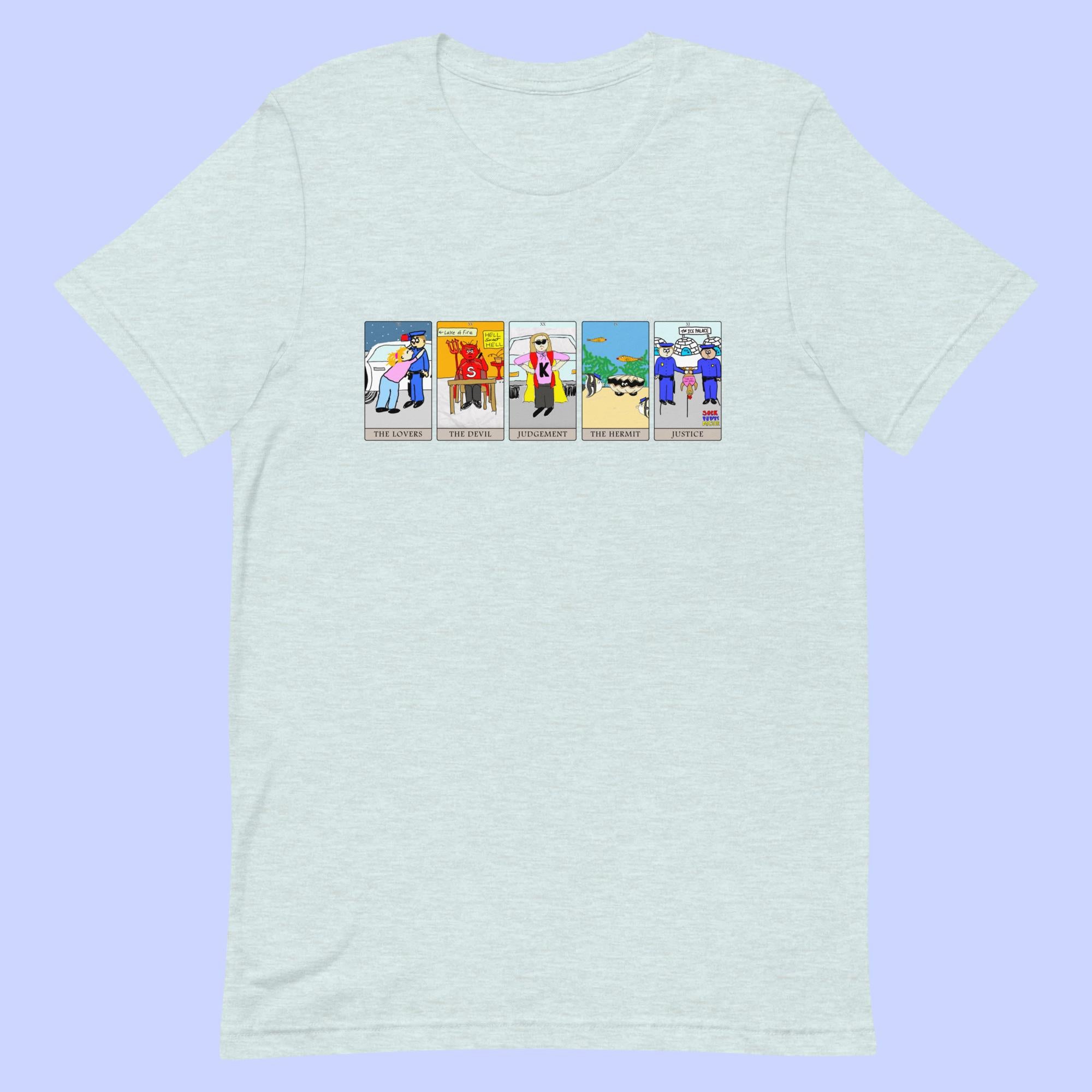 Sock Puppet Master 5 Card Tarot Spread T-shirt