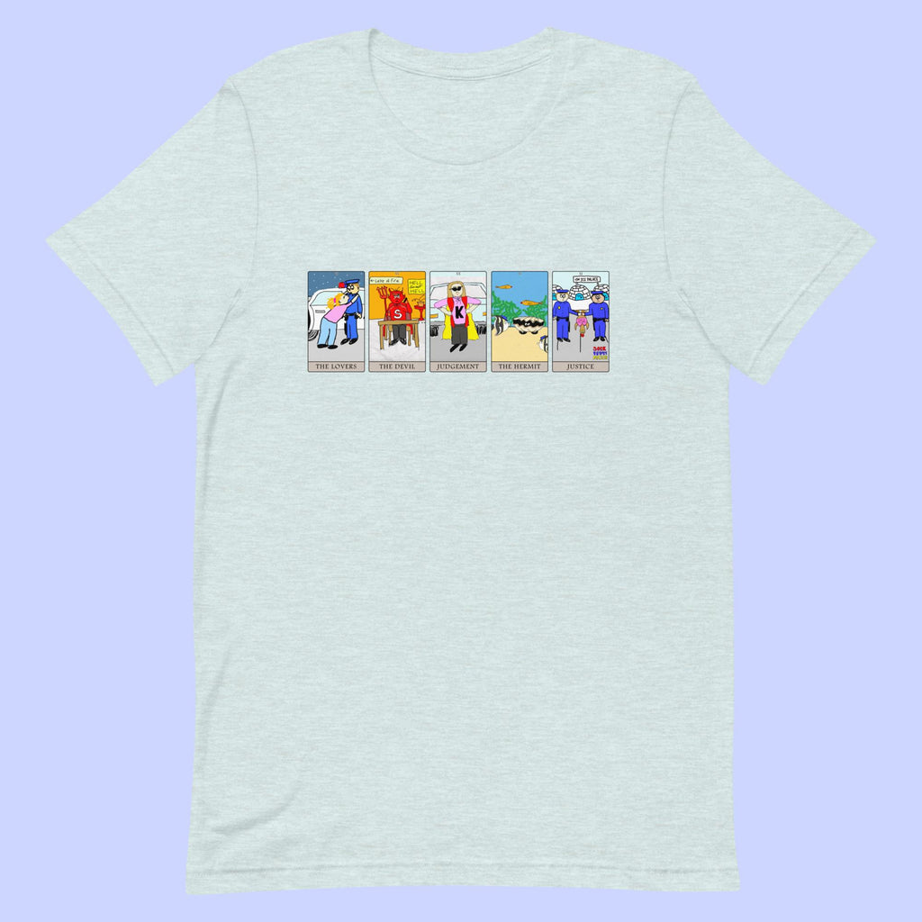 Sock Puppet Master 5 Card Tarot Spread T-shirt