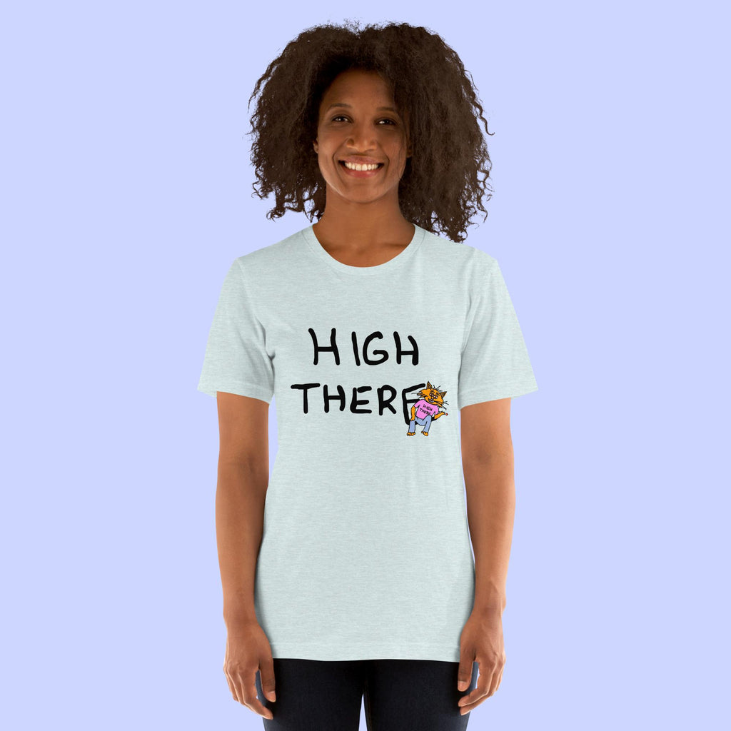 Sock Puppet Master "High There" Cat T-shirt