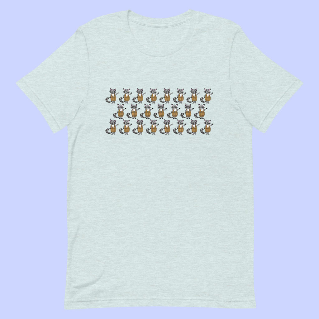 Sock Puppet Master Cute Raccoons Unisex T-shirt