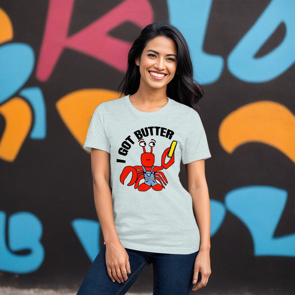 Sock Puppet Master "I Got Butter" Lobster Unisex T-shirt