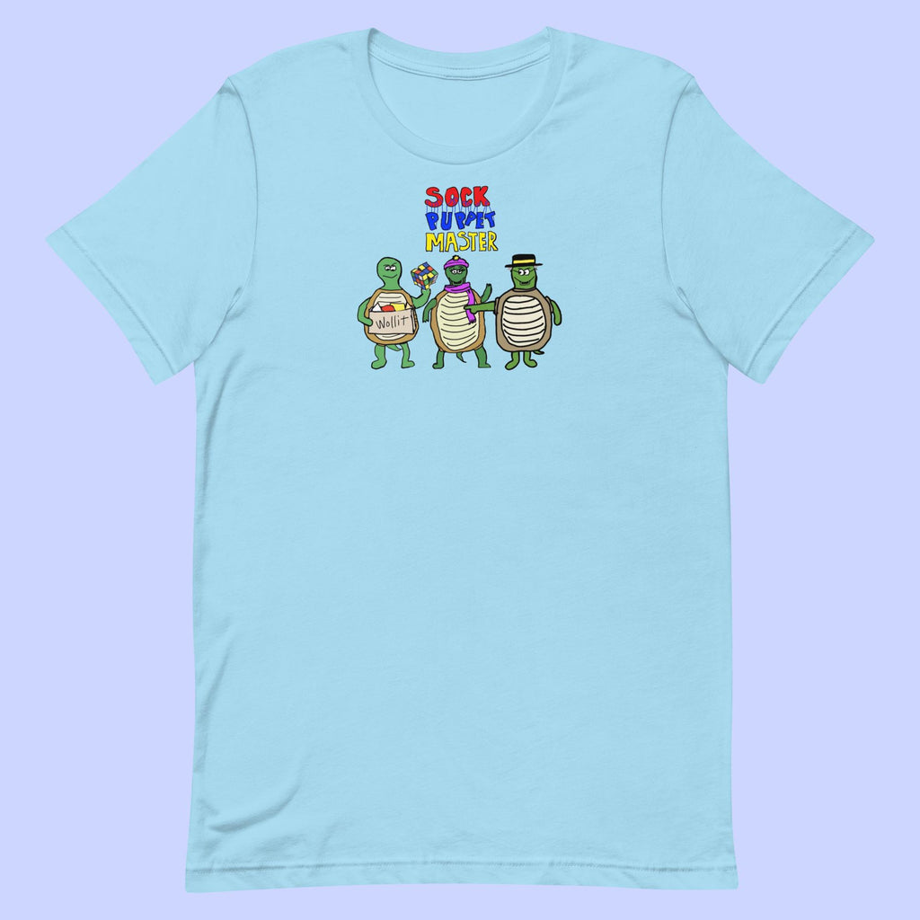 Sock Puppet Master Turtle Trio T-shirt