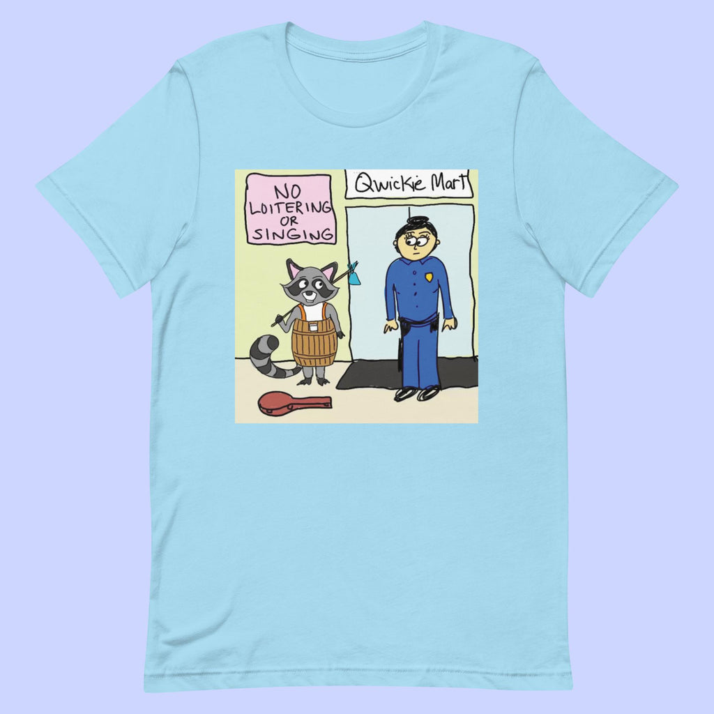 Sock Puppet Master Loitering Raccoon T-shirt