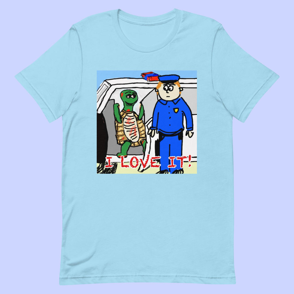 Sock Puppet Master "I love it" Turtle T-shirt