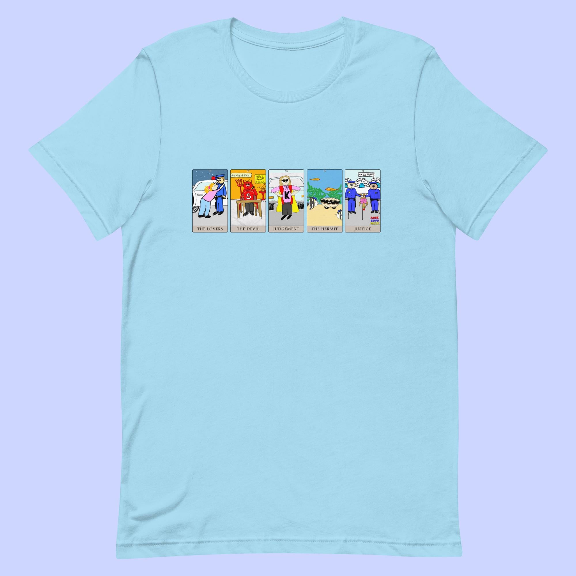 Sock Puppet Master 5 Card Tarot Spread T-shirt