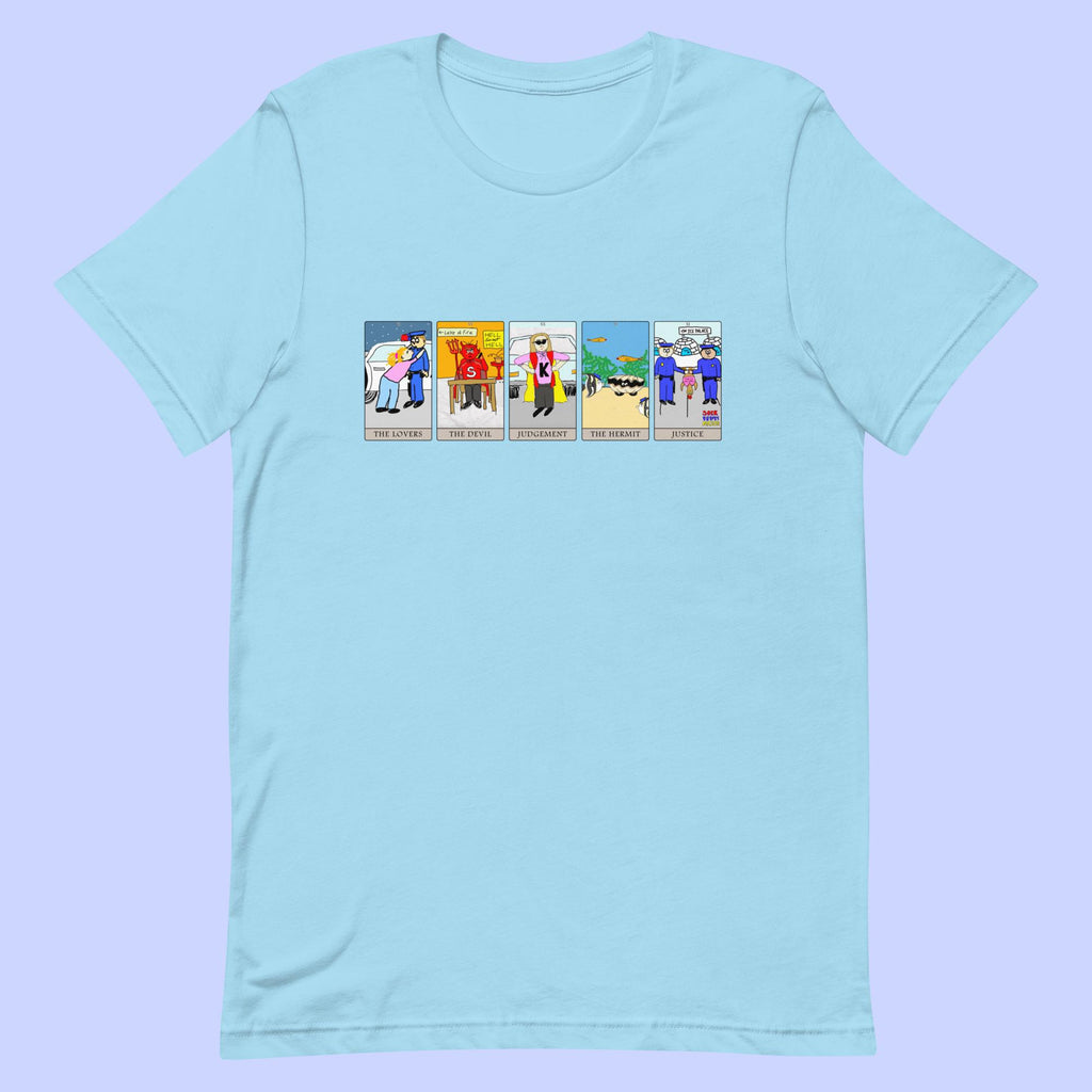 Sock Puppet Master 5 Card Tarot Spread T-shirt